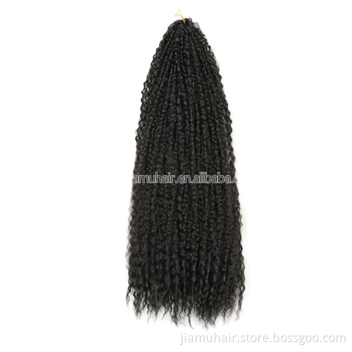 20-28 Inch Afro Kinky Curly Crochet Braids Hair Ombre Braiding Hair Extensions Marly Hair
